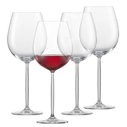Produktbild: SCHOTT ZWIESEL Burgunder Rotweinglas Muse (4er-Set), bauchige Burgundergläser für Rotwein, spülmaschinenfeste Tritan-Kristallgläser, Made in Germany (Art.-Nr. 123666)