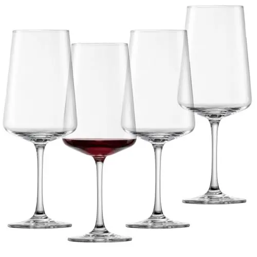 Produktbild: SCHOTT ZWIESEL Rotweinglas MioVino (4er-Set), moderne Weingläser für Rotwein,spülmaschinenfeste Tritan-Kristallgläser, Made in Germany (Art.-Nr. 124051)
