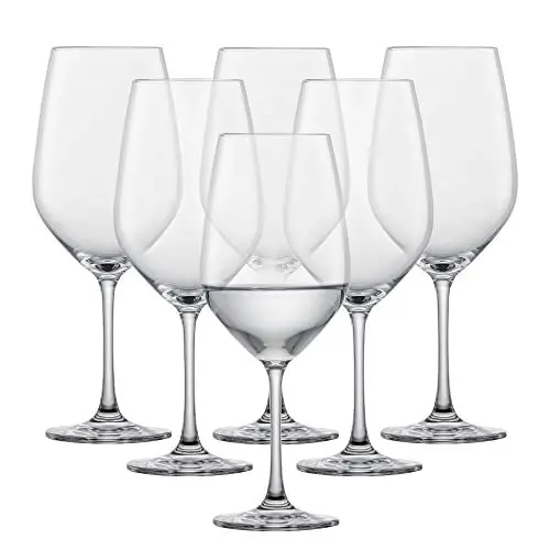 Produktbild: SCHOTT ZWIESEL Rotweinglas Viña (6er-Set), klassische Kristallgläser für Rotwein oder Wasser, spülmaschinenfeste Tritan-Weingläser, Made in Germany (Art.-Nr. 110459)
