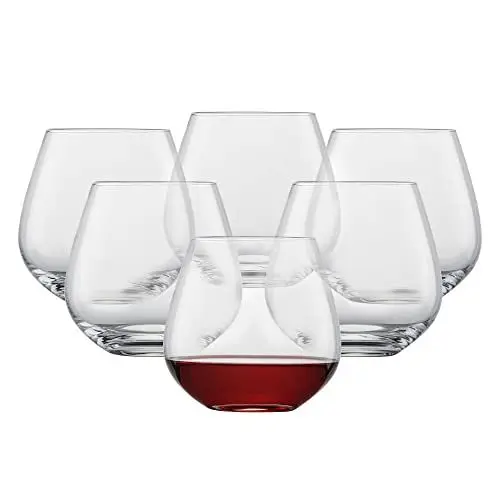 Produktbild: SCHOTT ZWIESEL Weinbecher Viña (6er-Set), Tumbler ohne Stiel für diverse Arten von Wein, spülmaschinenfeste Tritan-Kristallgläser, Made in Germany (Art.-Nr. 114672)