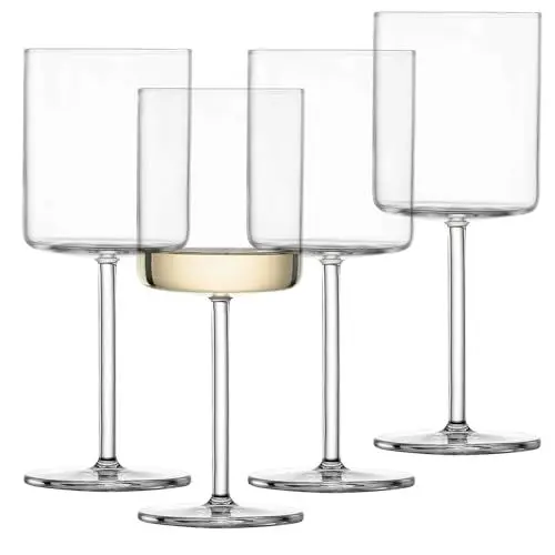 Produktbild: SCHOTT ZWIESEL Weißweinglas Modo (4er-Set), geradlinige Weingläser für Weißwein, spülmaschinenfeste Tritan-Kristallgläser, Made in Germany (Art.-Nr. 119900)