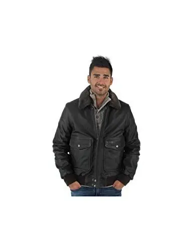 Produktbild: Schott NYC Herren LC5331X Jacke, Braun (Anthic Brown 80), Medium
