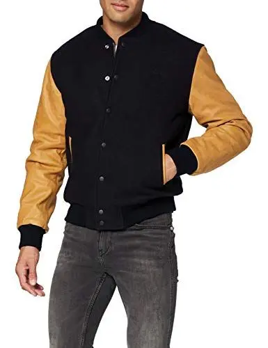 Produktbild: Schott NYC Herren LCUSA Lederjacke, Navy/Cognac, X-Large
