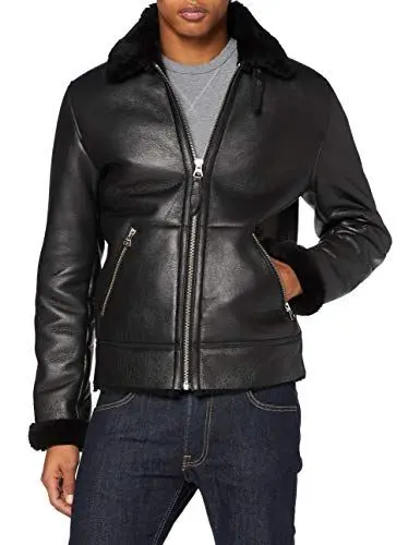 Produktbild: Schott NYC Herren Lcb100 Lederjacke, Schwarz, XX-Large