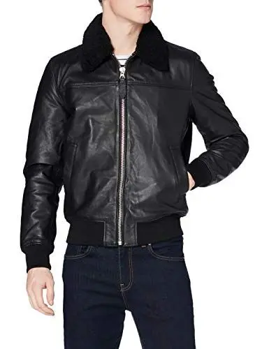 Produktbild: Schott NYC Herren Lcofficier Lederjacke, Schwarz, XX-Large