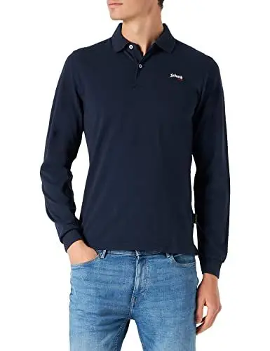 Produktbild: Schott NYC Herren Psjames2 ml Polohemd, Marineblau, XL