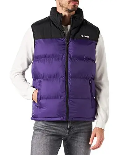Produktbild: Schott NYC Herren UTAHV Schott Schulterweste gepolstert, violett, XS