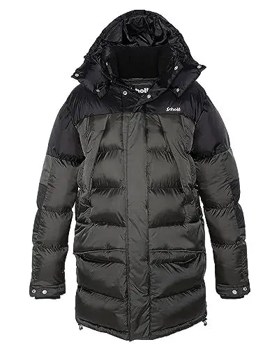 Produktbild: Schott NYC Unisex Ontario Kapuzenparka von Schott, Schwarz/Anthrazit, Medium