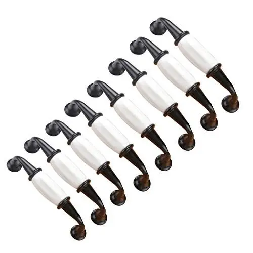Produktbild: Schrankgriffe für Schrank, Tür, Schrank, Schublade, Kommode, Schublade, Modischer Stil, Aluminium und Keramik, Lochabstand 96 mm, 8 Stück