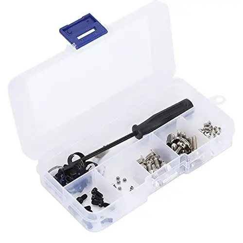 Produktbild: Schrauben Set, Schraubensicherung, Nadelplattenschraube Schraubensatz für Nähmaschine Schraubenset Madenschrauben Set mit Aufbewahrungsbox für Nähmaschine