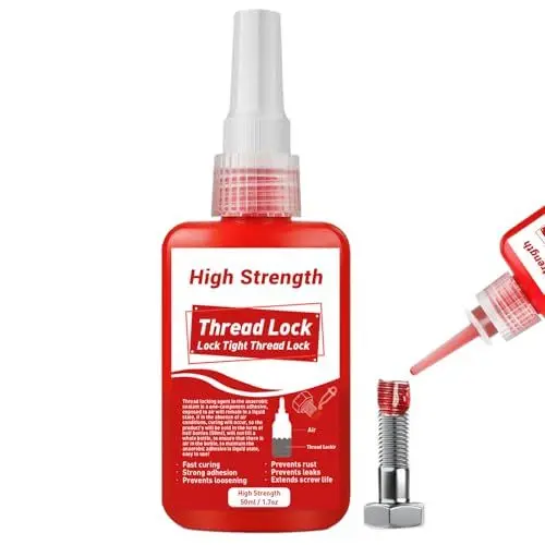 Produktbild: schraubensicherung, 50 ml schraubensicherung hochfest, schraubenkleber zum Füllen von Lücken, Sichern und Abdichten von Muttern, Bolzen, Metallen, stabil und rostfrei, gegen Leckagen