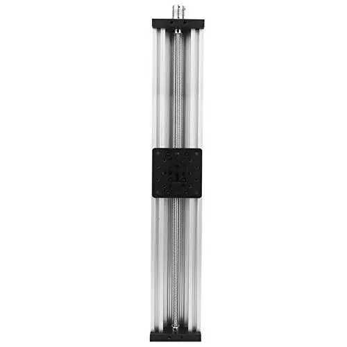 Produktbild: Schraubschieber Linear Tisch Aluminiumlegierung 3D-Drucker Gravur Maschinenkabel 2mm Schwarz/Silber(500mm-Splitter)