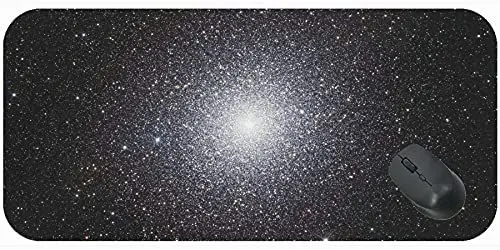 Produktbild: Schreibtisch Mousepad Computer-Tastatur-Matte mit genähten Kanten, Stars-Cluster-Nebel-Nebel-Schreibtisch-Matte mit genähter Kante