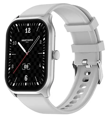 Produktbild: Schrittzähler Uhr Damen Herren Gesundheitsuhr Smartwatch Android IOS Fitnessuhr mit Whatsapp Funktion Digital Armbanduhr Aktivitätstracker Sportuhr Fitness Tracker Pulsuhren Laufuhr Uhren Silber