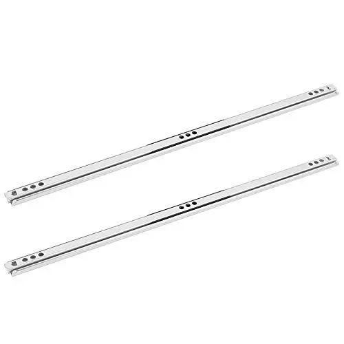 Produktbild: Schubladenführung, kugelgelagerte Gleitschiene, Schrankbeschläge, 400 x 17 mm, für Schränke und Werkzeugschränke