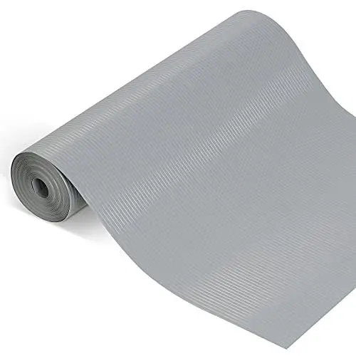 Produktbild: Chuboir Schubladenmatte, 45 x 610 cm, grau, Tischset mit Rollen, rutschfeste Matte, Schubladenmatte für Kühlschrankregale, schneidbar, Küchenschubladeneinsätze für Regale, Schränke, Schubladen, Kühlsc