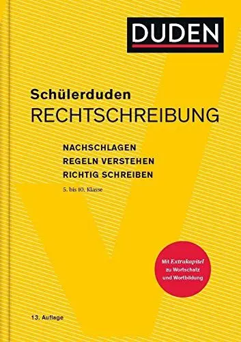 Produktbild: Schülerduden Rechtschreibung (gebunden): Nachschlagen - Regeln verstehen - Richtig schreiben (Schulduden)