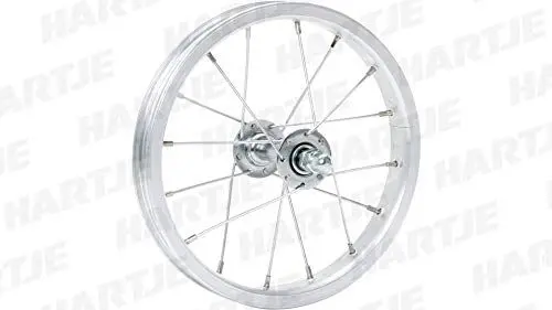 Produktbild: Schürmann Unisex – Erwachsene Alu-Sport Vorderrad Felge, Silber Matt, 12 1/2