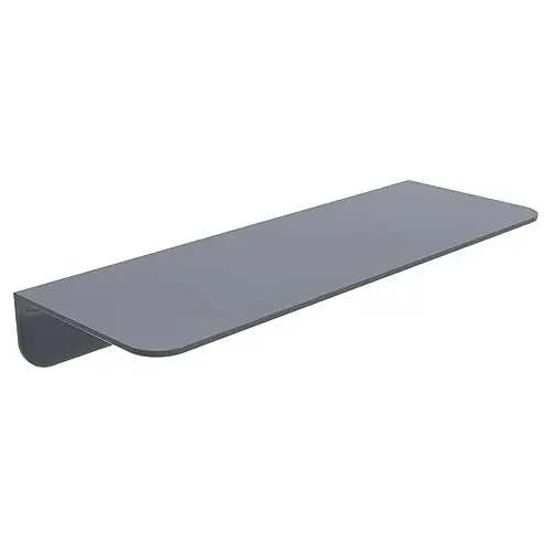 Produktbild: SCHÜTTE 10501 Duschablage selbstklebend Duschregal ohne Bohren Badregal Anthrazit Badablage zum Kleben Wandablage Bad Regal für Badezimmer, 12,5T x 5B x 35H cm