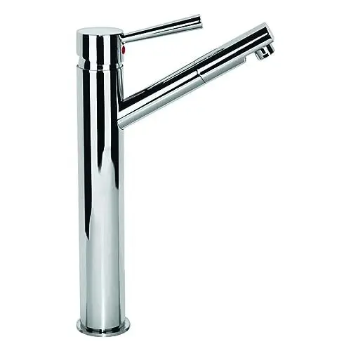 Produktbild: SCHÜTTE 79111 CORNWALL Hohe Waschtischarmatur, Moderne Badarmatur, Einhebelmischer, Wasserhahn Bad hoch, Chrom