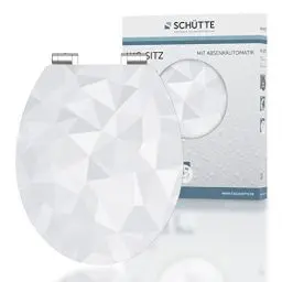 Produktbild: SCHÜTTE WC-Sitz Holzkern HG DIAMOND, Hochglanz Toilettensitz mit Absenkautomatik, passend für alle handelsüblichen WC-Becken, maximale Belastung der Klobrille 150 kg, Motiv 80545