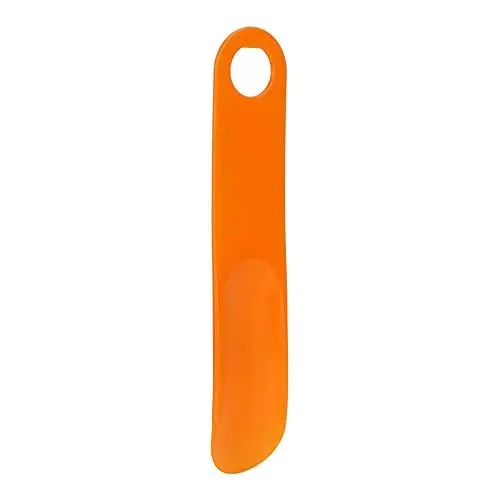 Produktbild: Schuhanzieher 19,54 Cm Premium-Metall-Schuhanzieher Tragbarer Reise-Schuhlöffel für Senioren, Schwangere, Kinder oder Erwachsene(Orange)
