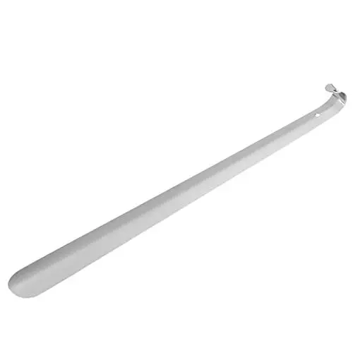 Produktbild: Schuhanzieher Edelstahl Schuhanzieher Professioneller Edelstahl Schuhanzieher aus Glänzendem Silber Metall Schuhanzieher für Senioren ältere Kinder Männer Frauen 41 X 4 Cm/16,14 X 1,57 Zoll