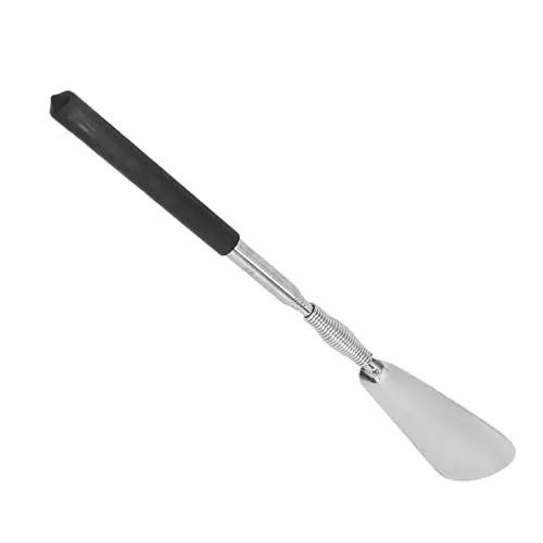 Produktbild: Schuhanzieher mit Langem Griff für Senioren, 27,9 Cm Bis 76,2 Cm Länge, Verstellbarer Griff, Einziehbarer Schuhanzieher, Edelstahl-Schuhhelfer für Männer, Frauen und Kinder, Werkzeug mit(Schwarz)