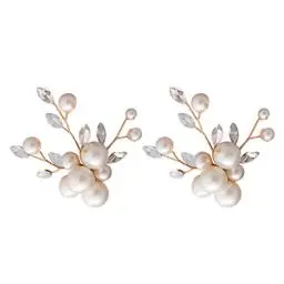 Produktbild: Schuhclips Hochzeit Kristall Perlen Schuhschmuck Hochzeit Brautschuhe Schuhschnallen Dekoration DIY Schuh Zubehör Muttertagsgeschenk