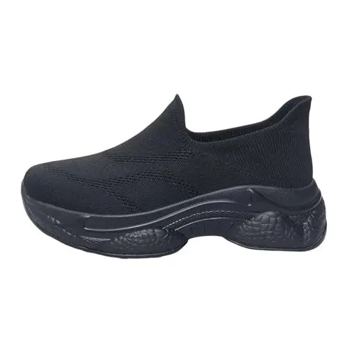 Produktbild: Schuhe 70er J𝐚hre Damen Freizeitsportschuhe für Herren Fengchidianche Damen Hallenschuhe (Black, 42)