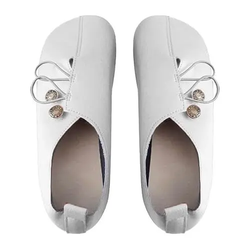 Produktbild: Schuhe Damen Ballerinas Sport Ballerinas Damen Große, Bequeme und großzügige Freizeitschuhe mit Flacher Sohle für Damen im Frühling und Schuhe Rot Damen Elegant Ballerinas Mit Riemchen (White, 40)