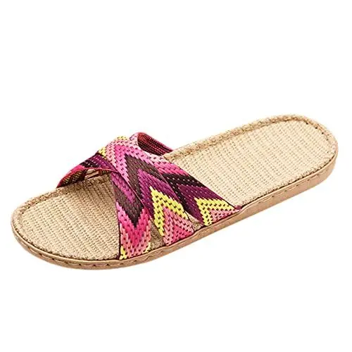 Produktbild: Schuhe Damen Lack Sandalen Damen Haushaltsleinen Sommer Für Damenschuhe Schuhe Strand Herren Hausschuhe Hausschuhe Rutschen Damensandalen Schuhe Schlangenmuster Damen Plateau (Pink, 39)