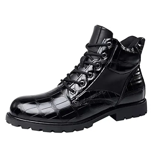 Produktbild: Schuhe Damen Pumps StöCkelschuhe Tanzsneaker Damen Herrenschuhe Classic Business Lederschuhe Mode Retro Casual Bequeme Schnürschuhe aus Mokassin Damen Schuhe Damen Slip On Dirndl Schuhe (Black, 46)