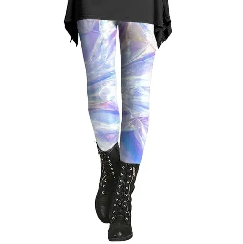Produktbild: Schuhe Damen Sale Marken Glitzer Hose Damen Lang Weihnachtsleggings mit künstlerischem Leggings Winter Thermoleggings Pailettenhose Glitzerhosen Strumpfhose Mantel Damen Sale