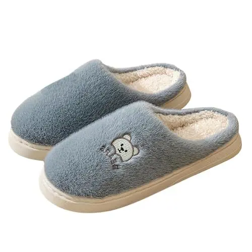 Produktbild: Schuhe Für Damen Elegant Hausschuhe für Männer und Frauen, rutschfeste Hausschuhe aus Baumwollleinen für drinnen und draußen, Hausschuhe, Sandalen mit offener Spitze, Schuhe Schlangenmuster (Grey, 40)