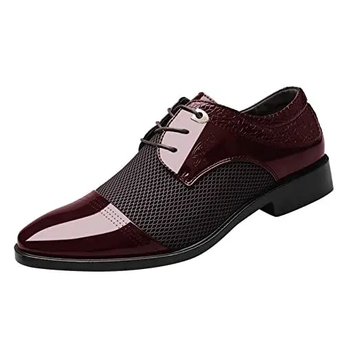 Produktbild: Schuhe Herren Oxford Arbeitsschuhe Herren Einfarbig Anzugschuhe Lederschuhe Herren Slipper & Mokassins Für Herren Tanzschuhe Herren Freizeitschuhe Leisure Business Schuhe Herren Schnürhalbschuhe