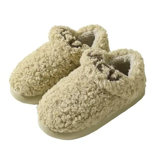 Produktbild: Schuhe Kinder MäDchen Winter Hausschuhe 28 Package Heel Couple Cotton Slippers Winter Warm Plush Thick Bottom Indoor Home Non Slip Cotton Shoes Women PlüSchhausschuhe FüR Herren Hausschuhe (Green, 41)