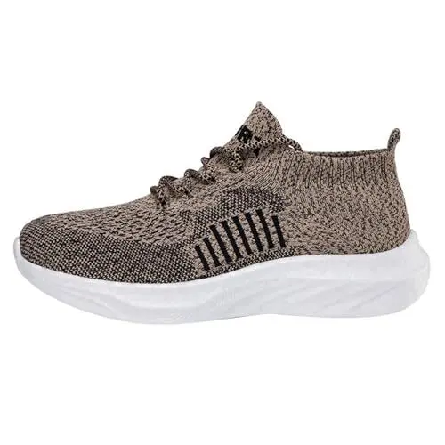 Produktbild: Schuhe Ohne SchnüRsenkel Herren Sneaker Barfuß Damenschuhe Ethnische Freizeitschuhe Sommermode Hohl Atmungsaktiv Flacher Absatz Weiche Sohle Hallenschuh Winterschuhe Damen GefüTtert (Khaki, 36)