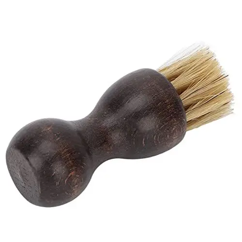 Produktbild: Schuhputzbürste, Schuhbürste in Kürbisform, kompakt, klein, leicht, Schuhputzreiniger, Schweinehaarbürste, Reinigungsmittel, Zubehör(lacquered wood)