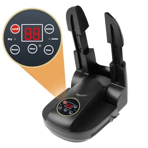 Produktbild: Schuhtrockner Mit Ozon Elektrisch Fußwärmer Schuhheizung Schuhwärmer Schuhe Stiefeltrockner Handschuhtrockner Trocken mit Wärmegebläse Faltdesign Schnelltrocknung für Schuhe Hüte Skischuhe