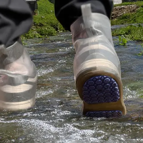 Produktbild: Schuhüberzieher Wasserdicht Überzieher Schuhe Regen - Regenschutz Regenüberzieher Schuhe Silikon Überschuhe Mehrweg für Fahrrad Motorrad Galoschen für Damen und Herren Wandern Spaziergang XL