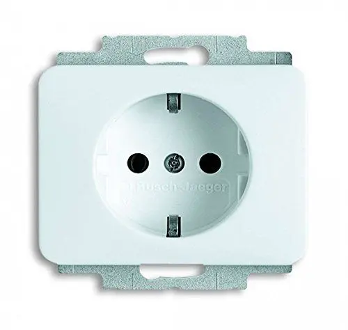 Produktbild: Busch-Jaeger 20 EUCKS-24G SCHUKO® Steckdoseneinsatz Safety+ Studioweiß Alpha 2CKA002013A5018