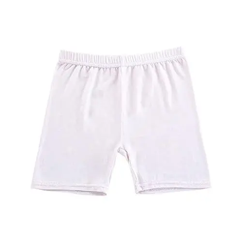Produktbild: Schulbekleidung Mädchen Tanz Bescheidenheit Shorts Baumwolle atmungsaktive und Sicherheitskleid Kurzkinder Dehne Tanzbikehosen Radsportshorts für Girls Sü Rißs Design (Beige, 7-8 Years)
