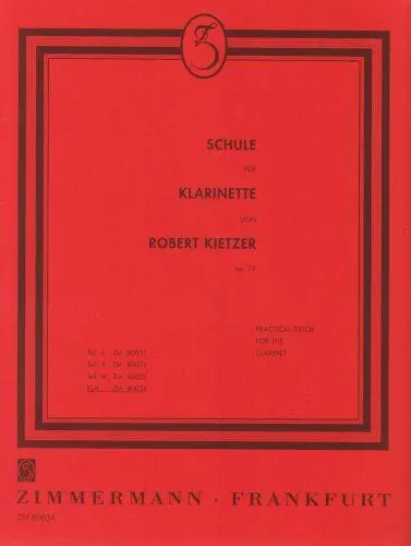 Produktbild: Schule für Klarinette: kplt.. op. 79. Klarinette. (Rote-Schulen)