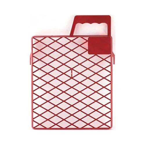 Produktbild: Schuller Eh'Klar Kunststoff Abstreifgitter Drop PVC 22x26cm 40421,Rot