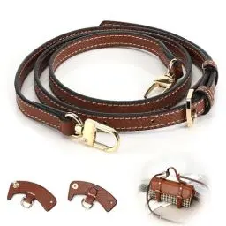 Produktbild: Schultergurt Für Longchamp Tasche Damen, Schulterriemen Für Taschen, Schulterriemen, Zum Wechseln Geeignet Für Schultertaschen Und Handtaschen, LäNgenverstellbarer 78-98cm (Braun)