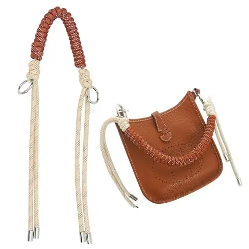 Produktbild: leyomgamz Schultergurt Longchamp Tasche Damen, Leder Schulterriemen Mini Taschen, 38cm Leder Riemen Tragegurte Mini Bag Straps, Taschengurt Gurt Verlängerung, Strap Taschen，Taschengurte Zum Wechseln