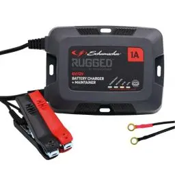 Produktbild: Schumacher Rugged SPX 457 Automatisches und intelligentes Lade- und Erhaltungsgerät 6V/12V, 1A - für Motorrad, Auto, Boot, Jetski, Quad, Rasenmäher, Minitraktor, Oldtimer - Schutzart IP66