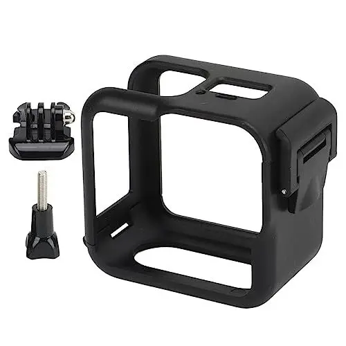Produktbild: Schutzgehäuse-Rahmen für 11 Black, Action-Kamera-Käfig-Schutzhülle mit Adapterhalterung für Fahrrad, Helm