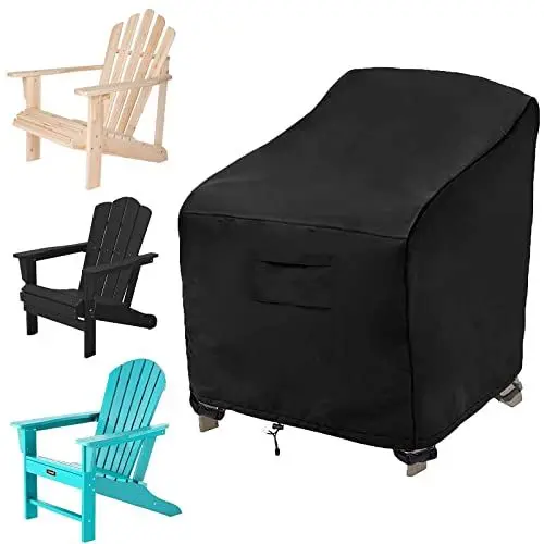 Produktbild: Schutzhülle Gartenstühle, Abdeckung Gartenstühle, Abdeckung Für Gartenstühle, Stuhlhusse, 420D Oxford Tuch Stuhlschutz, Outdoor Gartenstuhlschutz Casual, Wasserdicht, Winddicht, KäLtebeständig